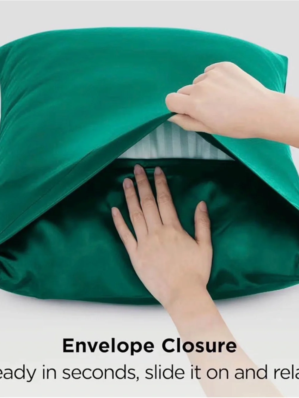 Queen Size Emerald Green Pillowcase 1 pair - New in box